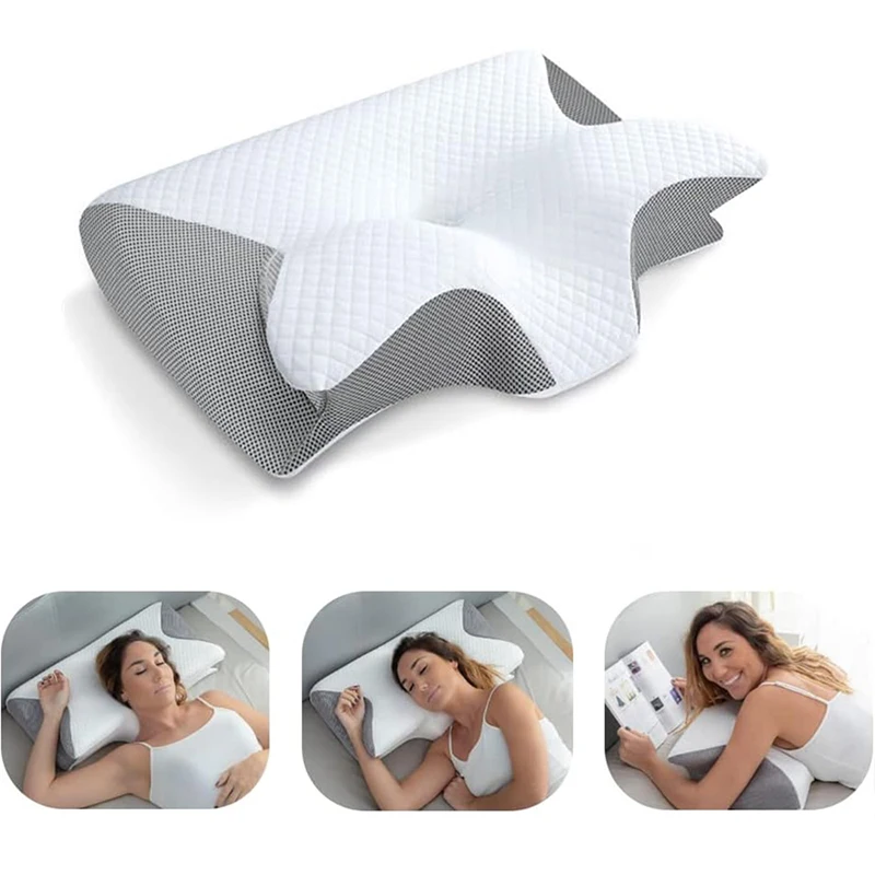 1 stuks nekkussen van traagsch - Memory Foam Orthopedic Pillow Neck Pain recensie en prijs