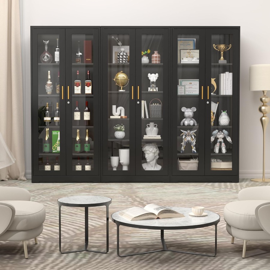 71 Glazen vitrinekast met slot - Storage & Organization recensie en prijs